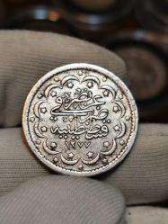 Sultan Abdülaziz 1277/1 Gümüş 5 Kuruş Nadir