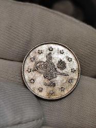 Sultan Abdülhamit 1293/27 Gümüş 2 Kuruş Çil