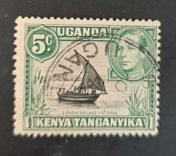 İngiliz Sömürgesi Kenya Uganda ve Tanganika_ 1938 _ damgalı