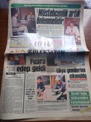 Türkiye Gazetesi - Turkish Newspaper - 23 Ağustos 1984 - Kültür ve Turizm Bakanı Mükerrem Taşçıoğlu ile sohbet fotoğraf - müstehcenlik artık önlenmelidir - İzmir fuarına edep geldi - Libya gemilerine el konuldu - koleraya davet - Divan edebiyatı kavramı üzerine bir araştırma yazan edebiyatçı Yücel Söztutan - Milli Eğitim Bakanı Vehbi Dinçerler öğrenciler bilgi hamalı olmayacak dedi - gülsuyu mahallesi halkının dramı - Resimli Evliya Çelebi seyahatnamesi hazırlayan Kemal Akmeriç Desen Samim Utkun Yazı Dizisi - Peygamberler tarihi yazan Abdüllatif Uyan Yazı Dizisi - Adana Belediye Başkanı Aytaç Durak Adana'yı büyük köy olmaktan kurtaracağız dedi fotoğraf - ABD Yunanistan'ın Türk tehdidi görüşünü kabul etmedi - Özkan Sümer'e göre hazırlık maçlarından sonra Trabzonspor - Beşiktaş teknik direktörü Stankoviç - Galatasaray'ın sezon başında milyonlar harcayarak kurduğu takım Derwall'e emanet - Karate hazırlayan Türkiye Gazetesi spor servisi - Karşıyaka menajeri Erol Baş gençlerimizden memnunuz