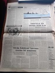 Türkiye Gazetesi - Turkish Newspaper - 23 Ağustos 1984 - Kültür ve Turizm Bakanı Mükerrem Taşçıoğlu ile sohbet fotoğraf - müstehcenlik artık önlenmelidir - İzmir fuarına edep geldi - Libya gemilerine el konuldu - koleraya davet - Divan edebiyatı kavramı üzerine bir araştırma yazan edebiyatçı Yücel Söztutan - Milli Eğitim Bakanı Vehbi Dinçerler öğrenciler bilgi hamalı olmayacak dedi - gülsuyu mahallesi halkının dramı - Resimli Evliya Çelebi seyahatnamesi hazırlayan Kemal Akmeriç Desen Samim Utkun Yazı Dizisi - Peygamberler tarihi yazan Abdüllatif Uyan Yazı Dizisi - Adana Belediye Başkanı Aytaç Durak Adana'yı büyük köy olmaktan kurtaracağız dedi fotoğraf - ABD Yunanistan'ın Türk tehdidi görüşünü kabul etmedi - Özkan Sümer'e göre hazırlık maçlarından sonra Trabzonspor - Beşiktaş teknik direktörü Stankoviç - Galatasaray'ın sezon başında milyonlar harcayarak kurduğu takım Derwall'e emanet - Karate hazırlayan Türkiye Gazetesi spor servisi - Karşıyaka menajeri Erol Baş gençlerimizden memnunuz