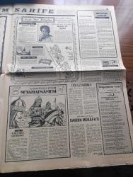 Türkiye Gazetesi - Turkish Newspaper - 6 Ağustos 1984 - Türkiye'yi tanıtma faaliyetleri yazan Enver Ören Başmakale - yüksek askeri şura kararları açıklandı 45 Albay General ve Amiral oldu - Edirne illeri sıkıyönetim komutanı Orgeneral Necdet Öztorun  genelkurmay ikinci başkanlığına tayin edildi fotoğraf - Profesör Doktor Recep Doksat müstehcen neşriyat büyük tahribat yapıyor dedi - Cumhurbaşkanı Kenan Evren dün sabah Ankara'ya gitti - köylerde içki satılamayacak - Türk Irak görüşmeleri dün başladı - İzmir fuarı için 45 milyon dolarlık ithal izni verildi - Resimli Evliya Çelebi seyahatnamesi hazırlayan Kemal Akmeriç Desen Samim Utkun Yazı Dizisi - Peygamberler tarihi yazan Abdüllatif Uyan Yazı Dizisi - Al Baraka Ve Faisal isimli iki finans kurumu teşkil edildi - olimpiyatların tadı kalmadı - olimpiyatlarda madalya durumu - 100 metrede koşacak olan 1980 Moskova Olimpiyatları şampiyonu Allan Wells - boksörümüz Eyüp Can madalya için ringte - Semra Aksu'da seçmelerde elendi - sutopu