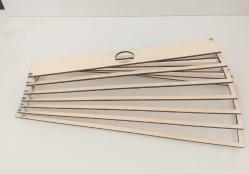 ✨Aluminyum kullanılarak monte edilen dikdörtgen girdap avize...