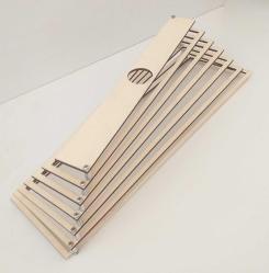 ✨Aluminyum kullanılarak monte edilen dikdörtgen girdap avize...