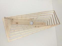 ✨Aluminyum kullanılarak monte edilen dikdörtgen girdap avize...