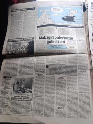 Türkiye Gazetesi - Turkish Newspaper - 25 Ağustos 1984 -  balık altın fiyatına satılıyor - balık halinde dünkü fiyatlar - Müstehcenliği önleyici tasarı meclise geliyor - adalet bakanı Necat Eldem'in gazetemize beyanatı - demokrasi bağımsızlık yazan Yalçın Özer Başmakale - HP Genel Sekreteri SODEP siyasi bir mafyadır dedi - Erdal İnönü en önemli iş demokrasidir - İzmir fuarında çıplaklar kapatıldı - tahtakale'de 16 dükkan soyuldu - Malazgirt zaferimizin getirdikleri yazan Gazanfer Şahin - Resimli Evliya Çelebi seyahatnamesi hazırlayan Kemal Akmeriç Desen Samim Utkun Yazı Dizisi - Peygamberler tarihi yazan Abdüllatif Uyan Yazı Dizisi - İki Sovyet Harp gemisi daha Kızıldenize gitti - Beşiktaş Adnan Gülek'i transfer ediyor - ilk randevu bugün Beşiktaş Boluspor - futbol sezonuna girerken yazarlar ne dediler - Necmi Tanyolaç Trabzonspor Doygun Beşiktaş oturmuş Fenerbahçe arzulu Galatasaray ise tedirgin görülüyor dedi - geçen sezon sakatlanıp Fenerbahçe'yi şampiyonluktan eden Selçuk Yula foto