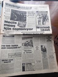 Türkiye Gazetesi - Turkish Newspaper - 25 Ağustos 1984 -  balık altın fiyatına satılıyor - balık halinde dünkü fiyatlar - Müstehcenliği önleyici tasarı meclise geliyor - adalet bakanı Necat Eldem'in gazetemize beyanatı - demokrasi bağımsızlık yazan Yalçın Özer Başmakale - HP Genel Sekreteri SODEP siyasi bir mafyadır dedi - Erdal İnönü en önemli iş demokrasidir - İzmir fuarında çıplaklar kapatıldı - tahtakale'de 16 dükkan soyuldu - Malazgirt zaferimizin getirdikleri yazan Gazanfer Şahin - Resimli Evliya Çelebi seyahatnamesi hazırlayan Kemal Akmeriç Desen Samim Utkun Yazı Dizisi - Peygamberler tarihi yazan Abdüllatif Uyan Yazı Dizisi - İki Sovyet Harp gemisi daha Kızıldenize gitti - Beşiktaş Adnan Gülek'i transfer ediyor - ilk randevu bugün Beşiktaş Boluspor - futbol sezonuna girerken yazarlar ne dediler - Necmi Tanyolaç Trabzonspor Doygun Beşiktaş oturmuş Fenerbahçe arzulu Galatasaray ise tedirgin görülüyor dedi - geçen sezon sakatlanıp Fenerbahçe'yi şampiyonluktan eden Selçuk Yula foto