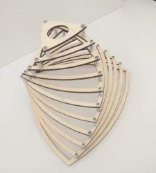 ✨Aluminyum kullanılarak monte edilen üçgen girdap avize...