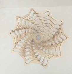 ✨Aluminyum kullanılarak monte edilen floral dantel temalı, girdap avize...