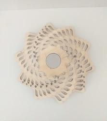 ✨Aluminyum kullanılarak monte edilen floral dantel temalı, girdap avize...