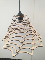 ✨Aluminyum kullanılarak monte edilen floral dantel temalı, girdap avize...