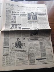 Türkiye Gazetesi - Turkish Newspaper - 11 Temmuz 1984 - sosyal demokratlar yazan Yalçın Özer Başmakale - altın Dün yine yükselmeye başladı - devlet memur almaya başlıyor - Cumhurbaşkanı Kenan Evren trakya'da incelemelerde bulundu fotoğraf - yerli otomobil üretimi artıyor - Sümerbank 51 yaşında - Isuzu kamyon fabrikası cuma günü açılıyor - SODEP Erzincan il başkanı İlbeyi Yılmaz  nezarete alındı -  Sovyet rejisörü Andrei Tarkovski ABD'den siyasi iltica hakkı istedi - sigarayı bıraktıran yeni bir usul geliştirildi - Sürgünde 40. yıl Kırım Türklerinin dramı yazan Attila Çetin - Resimli Evliya Çelebi seyahatnamesi hazırlayan Kemal Akmeriç Desen Samim Utkun Yazı Dizisi - Peygamberler tarihi yazan Abdüllatif Uyan Yazı Dizisi - İstanbul festivali'nde fotoğraf çekimi yasaklandı - Kırkpınar şenlikleri büyük alaka görüyor - iş adamı Tekin Saraçoğlu boksör Eyüp Can'ı himayesine aldı fotoğraf - 3. Ligin kurulması büyük bir hamledir - Ali Sami Yen stadının hali içler acısı - Beşiktaş Rapid Wien