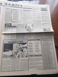 Türkiye Gazetesi - Turkish Newspaper - 11 Temmuz 1984 - sosyal demokratlar yazan Yalçın Özer Başmakale - altın Dün yine yükselmeye başladı - devlet memur almaya başlıyor - Cumhurbaşkanı Kenan Evren trakya'da incelemelerde bulundu fotoğraf - yerli otomobil üretimi artıyor - Sümerbank 51 yaşında - Isuzu kamyon fabrikası cuma günü açılıyor - SODEP Erzincan il başkanı İlbeyi Yılmaz  nezarete alındı -  Sovyet rejisörü Andrei Tarkovski ABD'den siyasi iltica hakkı istedi - sigarayı bıraktıran yeni bir usul geliştirildi - Sürgünde 40. yıl Kırım Türklerinin dramı yazan Attila Çetin - Resimli Evliya Çelebi seyahatnamesi hazırlayan Kemal Akmeriç Desen Samim Utkun Yazı Dizisi - Peygamberler tarihi yazan Abdüllatif Uyan Yazı Dizisi - İstanbul festivali'nde fotoğraf çekimi yasaklandı - Kırkpınar şenlikleri büyük alaka görüyor - iş adamı Tekin Saraçoğlu boksör Eyüp Can'ı himayesine aldı fotoğraf - 3. Ligin kurulması büyük bir hamledir - Ali Sami Yen stadının hali içler acısı - Beşiktaş Rapid Wien