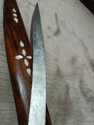 KILIÇ, HANÇER,  KAMA..Eski Antep işi Sedef kakma., 84 cm.