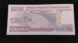 7.NCİ EMİSYON TÜRKİYE 1.000.000 TL U22 SERİSİ   HİÇ KULLANILMAMIŞTIR.