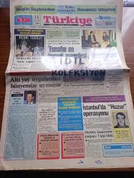 Türkiye Gazetesi - Turkish Newspaper - 13 Ağustos 1984 - mühim bir ziyaret yazan Enver Ören Başmakale - İstanbul esnaf ve sanatkar dernekleri Birliği ikinci başkanı Temel Çoruh en önemli mesele finansman dedi - Piyalepaşa imalathanesinin temeli atıldı  fotoğraf - İstanbul'da huzur operasyonu - Hüsnü Mübarek Türkiye'yi ziyaret edecek - Milli Eğitim Bakanı Vehbi Dinçerler bütün kahvehanelere gazete gönderme kampanyası açacağız dedi - ABD'de öldürülen Engin Aydın'ın cenazesi bugün yurda getiriliyor - topkapı'da orta direk için giyim pazarı açıldı fotoğraf - Resimli Evliya Çelebi seyahatnamesi hazırlayan Kemal Akmeriç Desen Samim Utkun Yazı Dizisi Yalçın - Peygamberler tarihi yazan Abdüllatif Uyan Yazı Dizisi - zeka bulmacası - teknik direktör Neagu Eskişehirspor taş gibi - av yasağı sona erince balık hali hareketlendi fotoğraf - Los Angeles'i 3 bronz ile kapattık - Seul 1988 olimpiyatlarında buluşalım - çok güçlü rakipleri ile güreşip bronz madalyayi alan Ayhan Taşkın fotoğraf