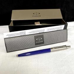 Fransız PARKER Jotter Orijinal Kutusunda Metal Mavi Tükenmez Kalem