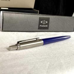 Fransız PARKER Jotter Orijinal Kutusunda Metal Mavi Tükenmez Kalem