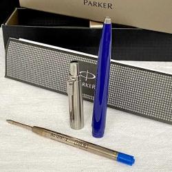 Fransız PARKER Jotter Orijinal Kutusunda Metal Mavi Tükenmez Kalem