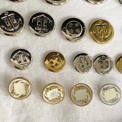 Çapa Desenli Çeşitli Ebatta Düğme Seti