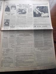 Türkiye Gazetesi - Turkish Newspaper - 7 Temmuz 1984 - Ortadoğu'ya açılmak derken yazan Yalçın Özer Başmakale - SODEP büyük Kongresi başladı - Özel sektör hamle yaptı - İstanbul Belediye Başkanı Bedrettin Dalan Londra'ya gidiyor - partiler okullara Arapça dersi konmasını destekliyor - Turgut Özal Bülent Ulusu'ya cevap verdi bölme gayretleri hüsrana uğrayacak - Yargıtay MSP davasını esastan bozdu - Avrupa Birleşik Devletleri'ne doğru - Odakulede patlama oldu 2 kişi yaralandı  - komünizmin Afrika macerası yazan Murtaza Ade İmam Tercüme Murat Canbek Yazı Dizisi - Romanya başbakanı Constantin Dascaluscu OTİM'i ziyaret etti fotoğraf - Resimli Evliya Çelebi seyahatnamesi hazırlayan Kemal Akmeriç Desen Samim Utkun Yazı Dizisi - Peygamberler tarihi yazan Abdüllatif Uyan Yazı Dizisi - güzel fıkralar - Her kahveye bir kitaplık kampanyasına TRT de katılıyor - Gediz Ulu Camii ibadete açıldı - milli futbol takımları baş antrenörlüğüne getirilmesi beklenen Candan Tarhan önce taktik sonra fizik dedi