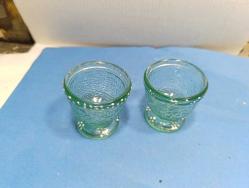 P16-----İKİ ADET ESKİ CAM YUMURTALIK