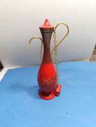 K64-----1970'LER AVŞA HATIRASI AHŞAP DEKORLUK İBRİK-BİBLO