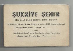 HER ÇEŞİT ÇORAP GARANTİLİ OLARAK ÜTÜLENİR / ŞÜKRİYE ŞENER İŞYERİ KARTI...