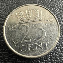 Hollanda 25 Cent 1973