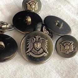 Kartal Armalı 8 Adet Askeri Düğme Seti