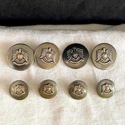 Kartal Armalı 8 Adet Askeri Düğme Seti