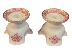 Avusturya Wien Vienna 2 adet Porselen Şamdan Mumluk