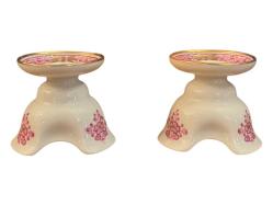 Avusturya Wien Vienna 2 adet Porselen Şamdan Mumluk