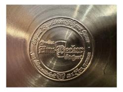 Almanya Üretimi Damgalı Komple Zin Kurşundan Tankart 16 cm yüksekliğinde