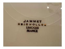 Fransız Limoges Porselen Sunum Tabağı 25 cm çapında