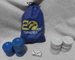 TURKCELL 20.YIL TAVLA PULU HEDİYESİDİR PROMOSYON KOLEKSİYONLUK