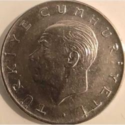 Türkiye 1975 1 Lira Başaklı Paslanmaz Çelik - TC Ters