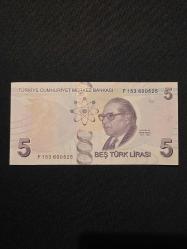 9.EMİSYON F SERİSİ 5 TL ÇİL