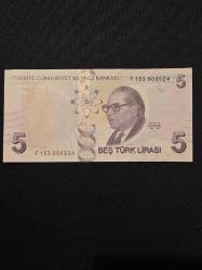 9.EMİSYON F SERİSİ 5 TL ÇİL