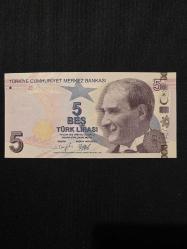 9.EMİSYON F SERİSİ 5 TL ÇİL