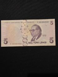 9.EMİSYON F SERİSİ 5 TL ÇİL