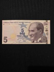 9.EMİSYON F SERİSİ 5 TL ÇİL