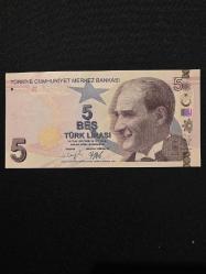 9.EMİSYON F SERİSİ 5 TL ÇİL