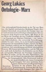 Ontologie Marx