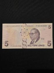9.EMİSYON F SERİSİ 5 TL ÇİL