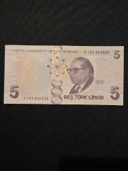 9.EMİSYON F SERİSİ 5 TL ÇİL