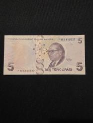 9.EMİSYON F SERİSİ 5 TL ÇİL