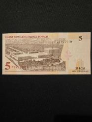 8. Emisyon 5 YTL F Serisi RADAR 977779 Çil