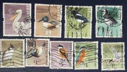 KUŞLAR TEMA.HONG KONG ÇİN. 9 PUL DAMGALI