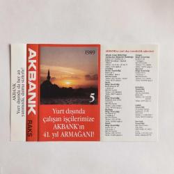 AKBANK ARMAĞANI 5 - Arabesk ve T.S. Müzikleri - Alman Baskı Kaset